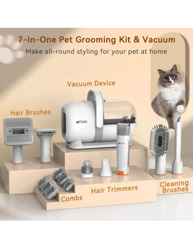 Cuchilla Inalámbrica Afloia para Aseo de Mascotas - Acero Inoxidable