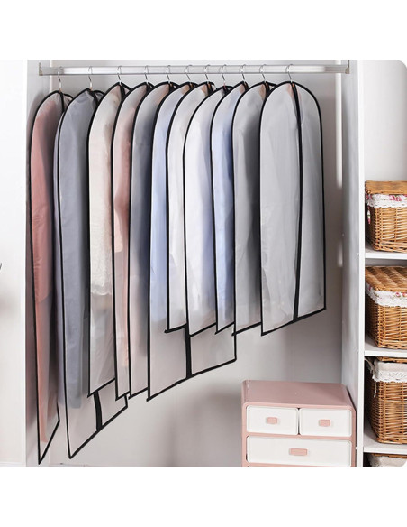 Bolsas de Vestido Largas Homeminda 61x152 cm Transparentes 6 Pzas