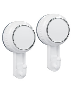 Ganchos de Ventosa Lvingmax Blancos para Baño y Cocina - 5 kg