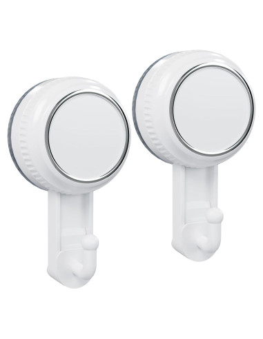 Ganchos de Ventosa Lvingmax Blancos para Baño y Cocina - 5 kg