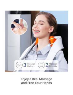 Masajeador de Cuello y Espalda Inalámbrico nibreo con Calor 2