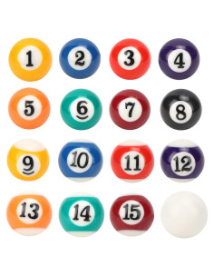 Set de 16 Bolas de Billar Mini Ruining 2.5cm Ecológicas