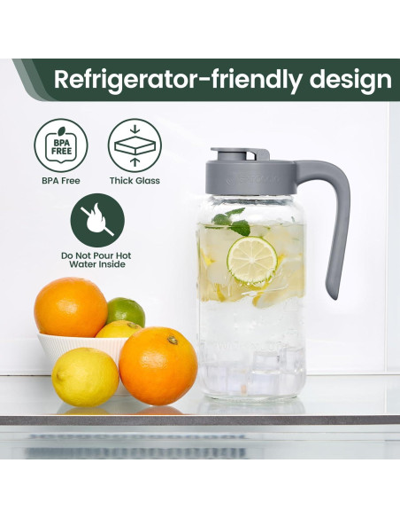 Jarra de Mason hermética Spreccio 2 piezas 1.81 kg vidrio Jarra de Mason hermética Spreccio 2 piezas 1.81 kg vidrio