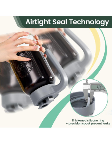 Jarra de Mason hermética Spreccio 2 piezas 1.81 kg vidrio