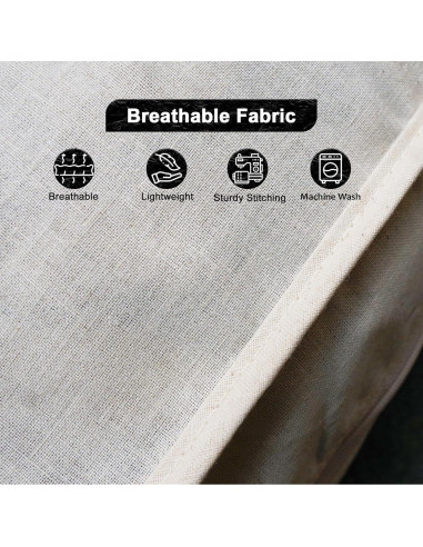 Bolsa de Ropa 100% Algodón Natural 157.48x60.96 cm