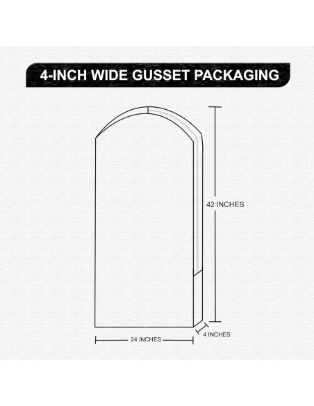 Bolsa de Ropa 100% Algodón Natural 157.48x60.96 cm