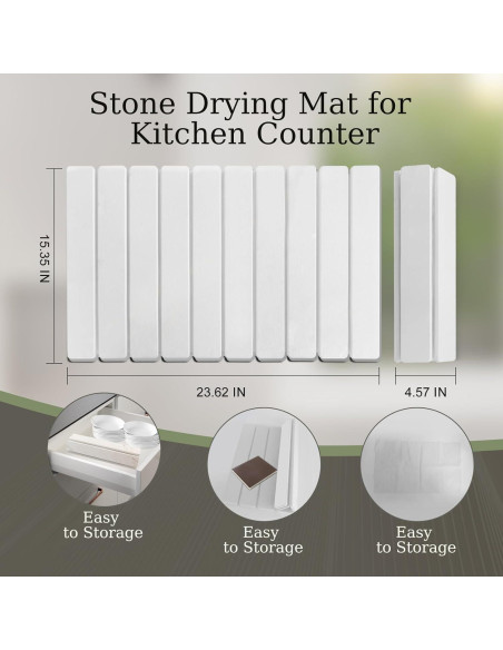 Alfombrilla de Secado Rápido Hopegiver 60x39 cm Blanca Alfombrilla de Secado Rápido Hopegiver 60x39 cm Blanca