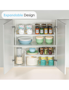 Estantes organizadores de cocina Cidaziya - 2 piezas ajustables 2