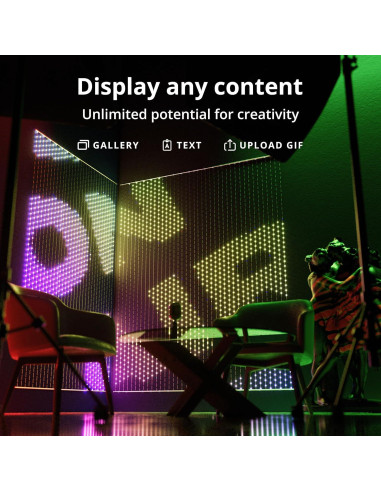 Cortina LED Twinkly 1x1m RGB Alta Densidad 480 LEDs