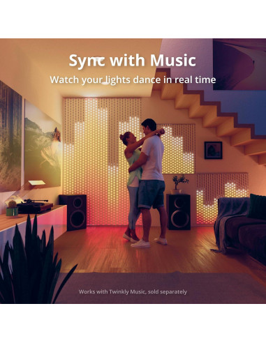 Cortina LED Twinkly 1x1m RGB Alta Densidad 480 LEDs