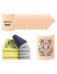 Kit de Práctica Tattoo Poseidon 12 Piezas + 40 Hojas A4