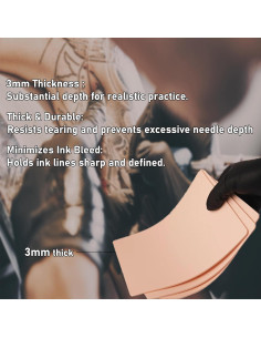 Kit de Práctica Tattoo Poseidon 12 Piezas + 40 Hojas A4 2