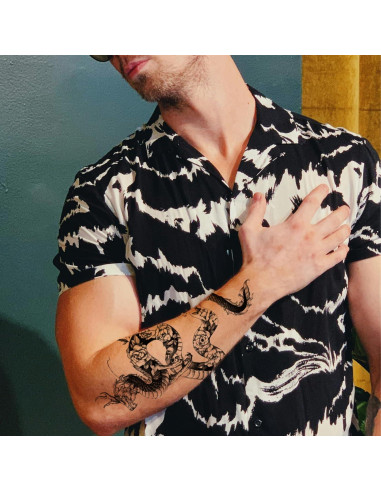 Tatuajes Temporales Dragón Briyhose 10 Hojas 21x11.4cm