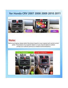 Estéreo de coche Rimoody 9" Android 2GB 64GB para Honda CRV 2