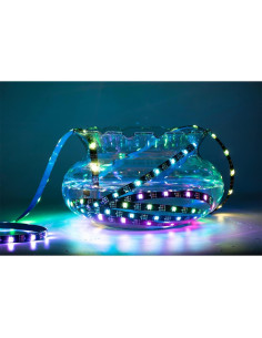 Tira LED WS2812B 5m 150LEDs RGB IP65 SMD 5050 Negro 2