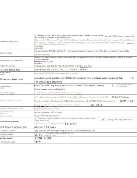 Gafas Inteligentes HZZH con Cámara HD y Bluetooth, Negro