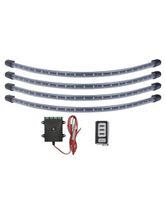 Kit de Iluminación LEDGlow Rojo para Carritos de Golf - 4 Piezas