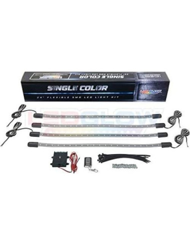 Kit de Iluminación LEDGlow Rojo para Carritos de Golf - 4 Piezas