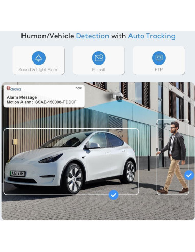 Cámara de Seguridad Exterior Ctronics 4K 8MP WiFi IP66