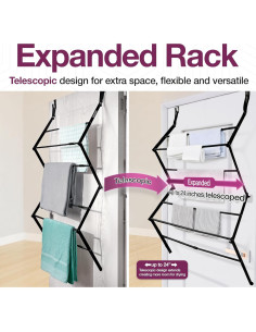 Estante de Secado Telescópico BLACK+DECKER 61 cm Plegable 2