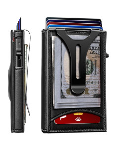 Billetera delgada Bulliant con clip y soporte para 9 tarjetas 2