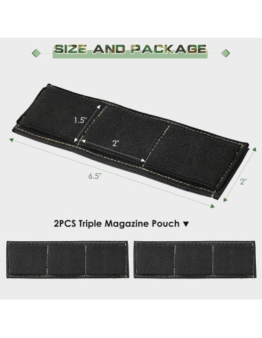 Soporte de Triple Revista OCQOTAT Negro - 2 Paquetes