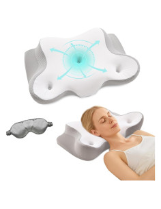 Almohada Cervical Ergonómica XWZO 61x37.8cm Gris
