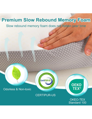 Almohada Cervical Ergonómica XWZO 61x37.8cm Gris