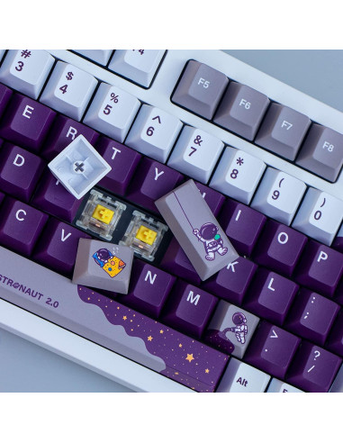 Teclado Mecánico PBT 143 Teclas Cherry Morado MICYFA
