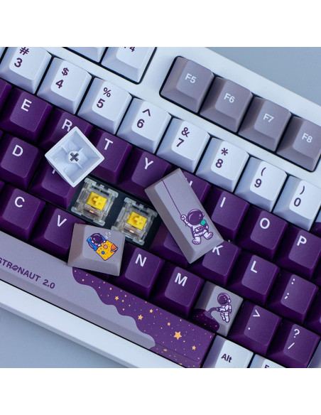 Teclado Mecánico PBT 143 Teclas Cherry Morado MICYFA