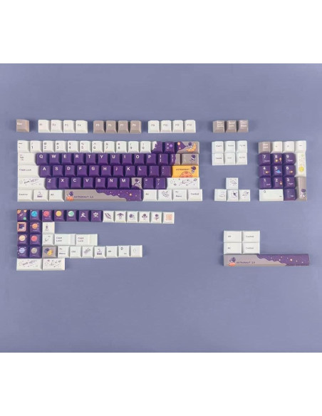 Teclado Mecánico PBT 143 Teclas Cherry Morado MICYFA