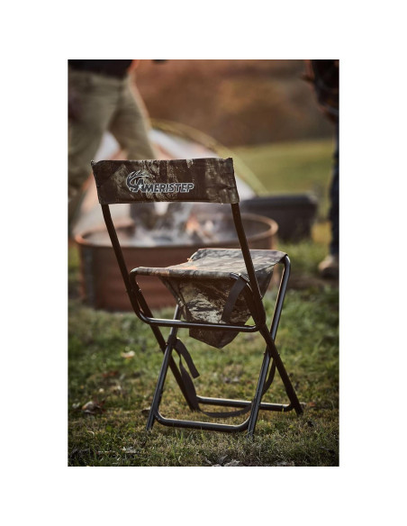 Silla de Caza Plegable Ameristep Respaldo Alto Camuflaje