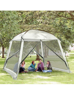 Carpa de Pantalla Outsunny 10x10 ft UV50+ para 6-8 Personas 2