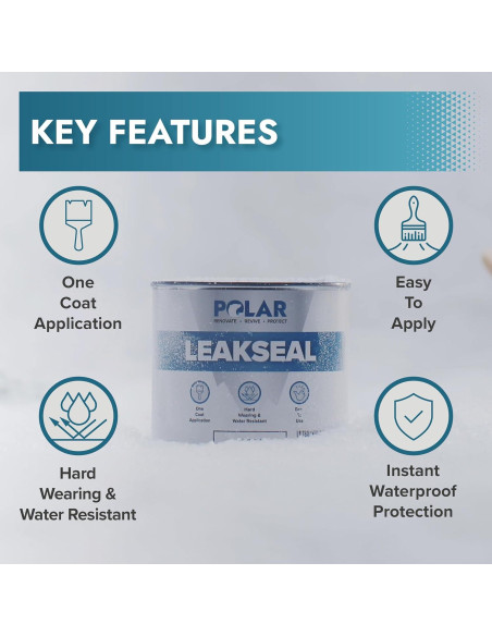 Sellador Impermeable Transparente Polar LeakFix 35 oz - 992 ml