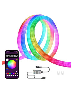 Tira LED Neón RGB 1.0m WS2812B IP67 Control APP
