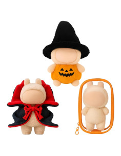 Disfraz de Halloween para muñecas 17 cm Simgoing - Sombrero y capa