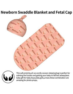 Manta Envueltos Personalizada InterestPrint Bebés 0-6 meses 2