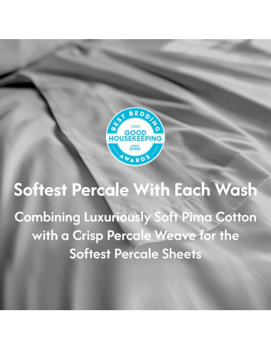 Sábanas de Percal Reina Sweave 100% Algodón Pima 500 Hilos