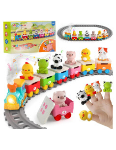 Set de Tren Eléctrico de Granja Aigybobo para Niños 1-3 Años