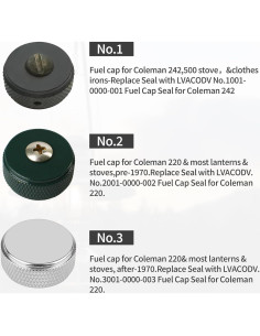 Sellos de Tapa de Combustible No. 1 Coleman para Linternas y Estufas 2