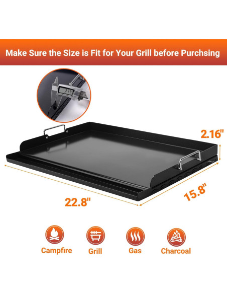 Plancha Universal Skyflame 58x41cm Cerámica Antiadherente