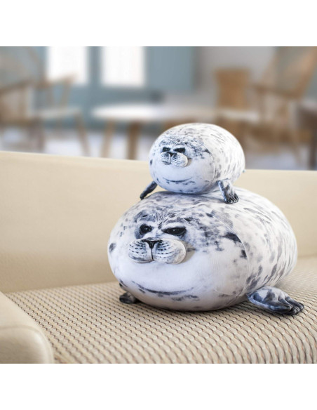 Almohada de Foca Gorda Kawaii Minimin - 30 cm Suave