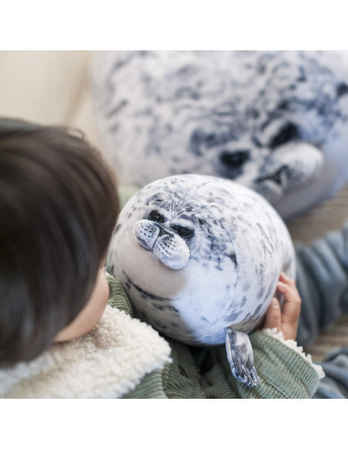 Almohada de Foca Gorda Kawaii Minimin - 30 cm Suave