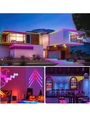 Tira LED Neón RGB 1.0m WS2812B IP67 Control APP