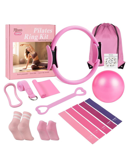 Kit de Pilates en Casa Floranis 15P-01 con Anillo y Pelota