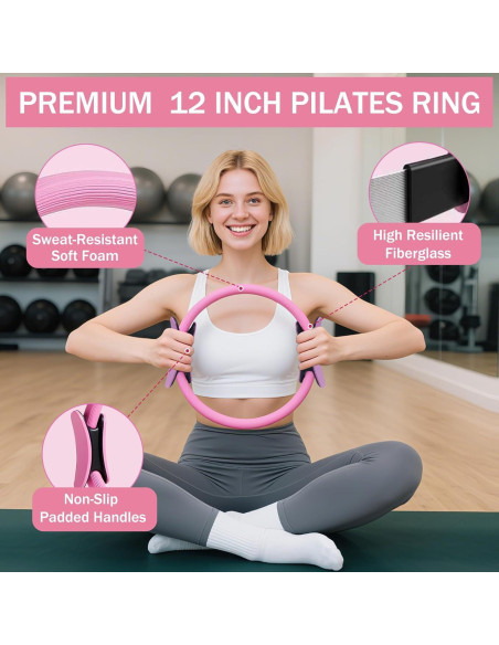 Kit de Pilates en Casa Floranis 15P-01 con Anillo y Pelota