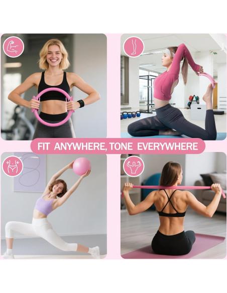 Kit de Pilates en Casa Floranis 15P-01 con Anillo y Pelota