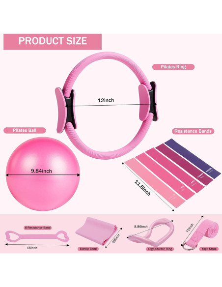Kit de Pilates en Casa Floranis 15P-01 con Anillo y Pelota