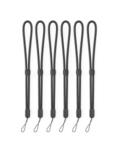 Correa de Muñeca Avorast Nylon Ajustable Paquete de 6 Negra