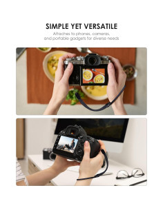 Correa de Muñeca Avorast Nylon Ajustable Paquete de 6 Negra 2